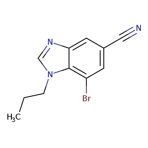 7-Bromo-1-propyl-1,3-benzodiazole-5-carbonitrile