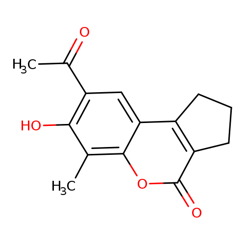 8-acetyl-7-hydroxy-6-methyl-1H,2H,3H,4H-cyclopenta[c]chromen-4-one
