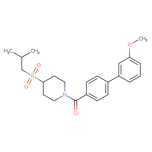 1-{3'-methoxy-[1,1'-biphenyl]-4-carbonyl}-4-(2-methylpropanesulfonyl)piperidine