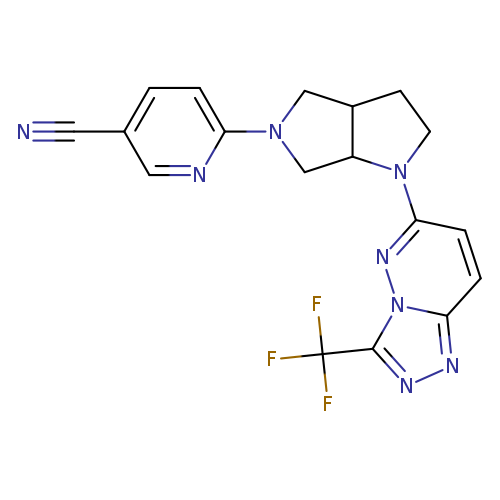 6-{1-[3-(trifluoromethyl)-[1,2,4]triazolo[4,3-b]pyridazin-6-yl]-octahydropyrrolo[2,3-c]pyrrol-5-yl}pyridine-3-carbonitrile