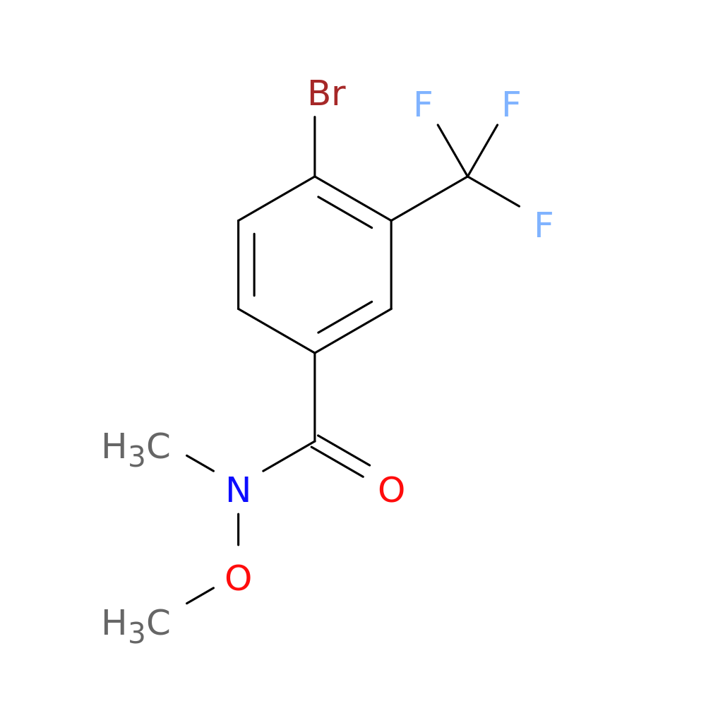 4-Bromo-N-methoxy-N-methyl-3-(trifluoromethyl)benzamide
