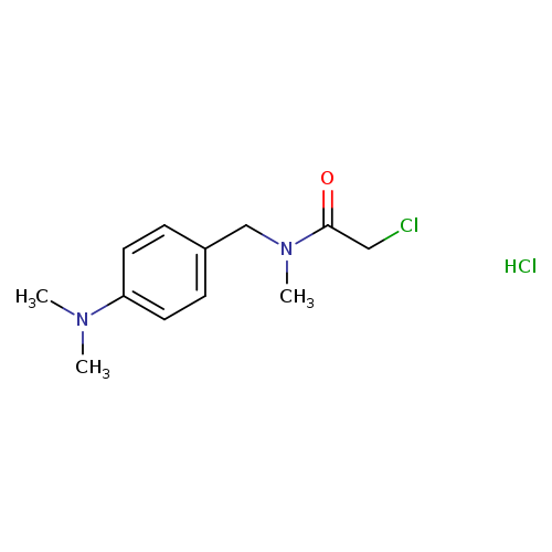2-chloro-N-{[4-(dimethylamino)phenyl]methyl}-N-methylacetamide hydrochloride