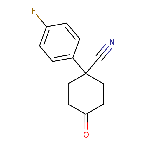 1-(4-Fluorophenyl)-4-oxocyclohexane-1-carbonitrile
