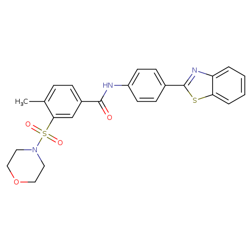 N-[4-(1,3-benzothiazol-2-yl)phenyl]-4-methyl-3-(morpholine-4-sulfonyl)benzamide