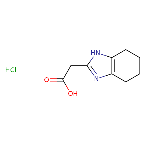 2-(4,5,6,7-tetrahydro-1H-1,3-benzodiazol-2-yl)acetic acid hydrochloride