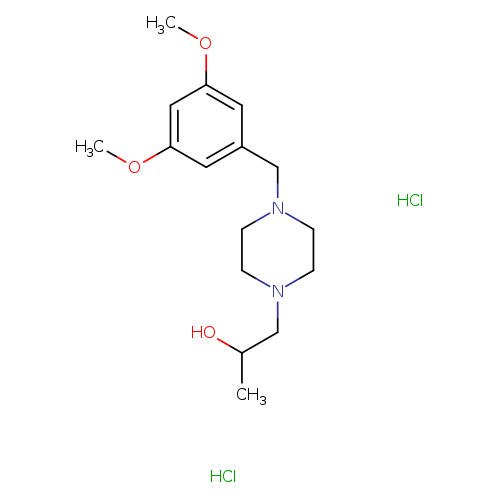 1-{4-[(3,5-dimethoxyphenyl)methyl]piperazin-1-yl}propan-2-ol dihydrochloride