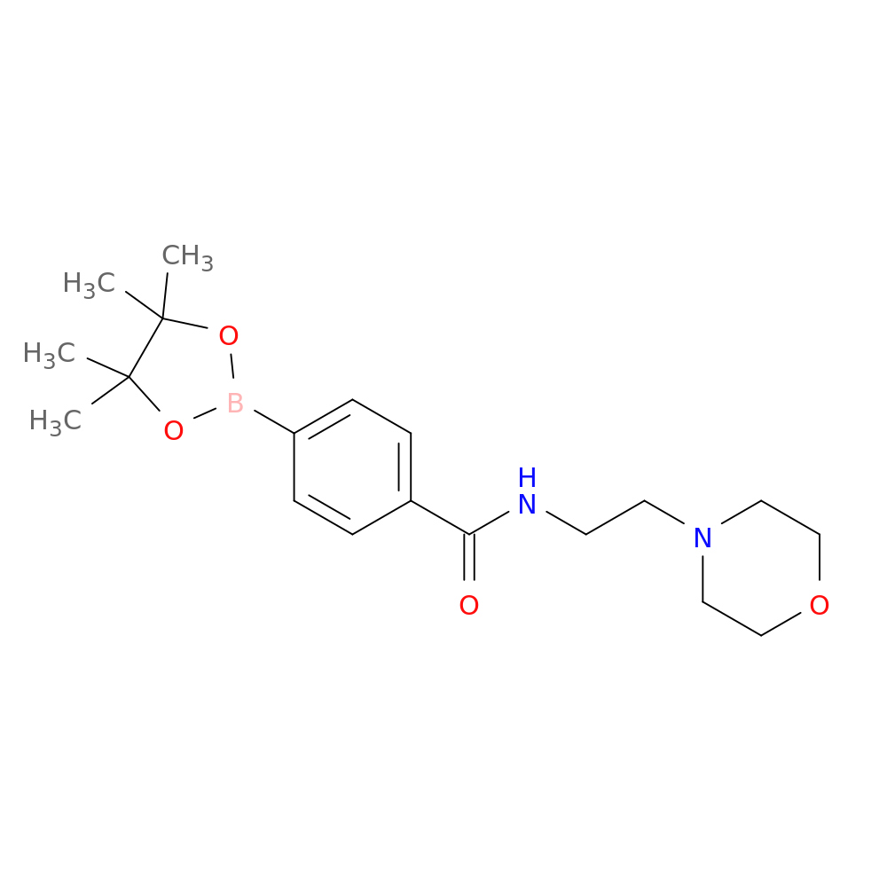N-[2-(morpholin-4-yl)ethyl]-4-(tetramethyl-1,3,2-dioxaborolan-2-yl)benzamide