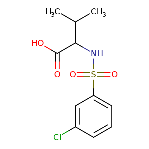 2-([(3-Chlorophenyl)sulfonyl]amino)-3-methylbutanoic acid