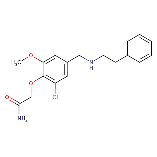 2-(2-chloro-6-methoxy-4-{[(2-phenylethyl)amino]methyl}phenoxy)acetamide