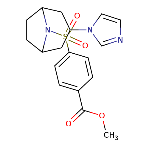 methyl 4-{[3-(1H-imidazol-1-yl)-8-azabicyclo[3.2.1]octan-8-yl]sulfonyl}benzoate