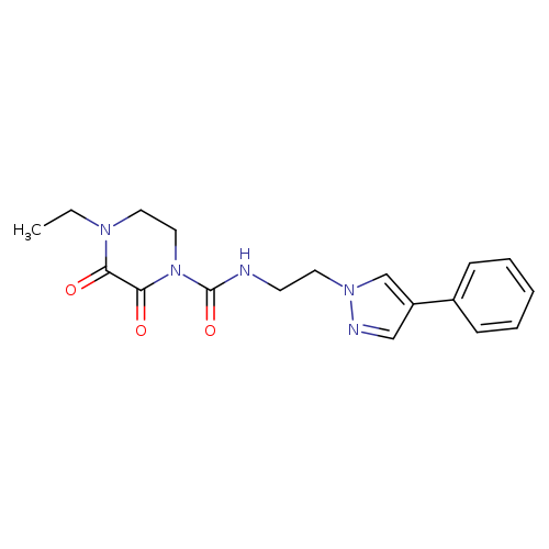 4-ethyl-2,3-dioxo-N-[2-(4-phenyl-1H-pyrazol-1-yl)ethyl]piperazine-1-carboxamide