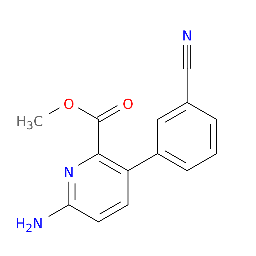 Methyl 6-amino-3-(3-cyanophenyl)pyridine-2-carboxylate