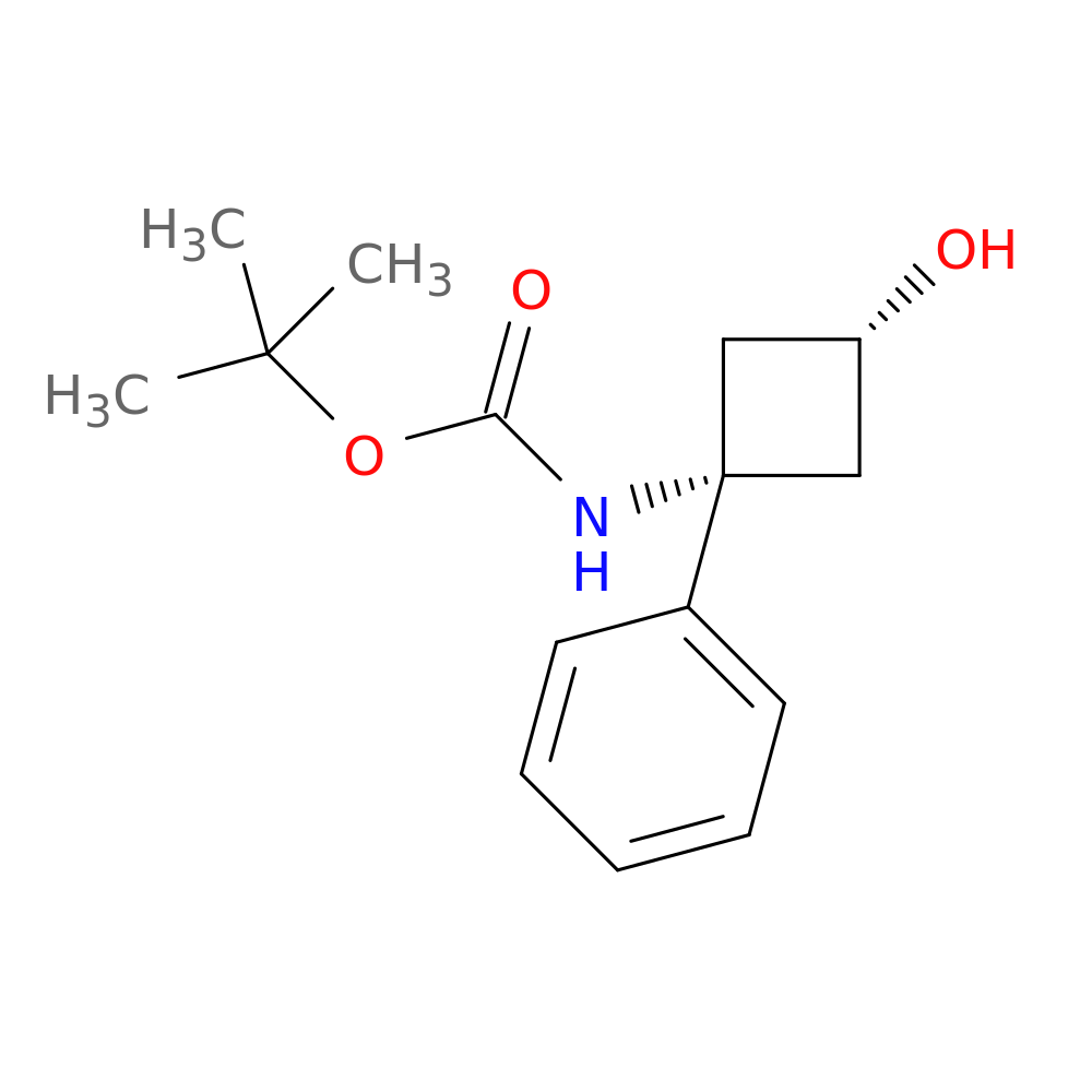 tert-butyl N-[(1s,3s)-3-hydroxy-1-phenylcyclobutyl]carbamate