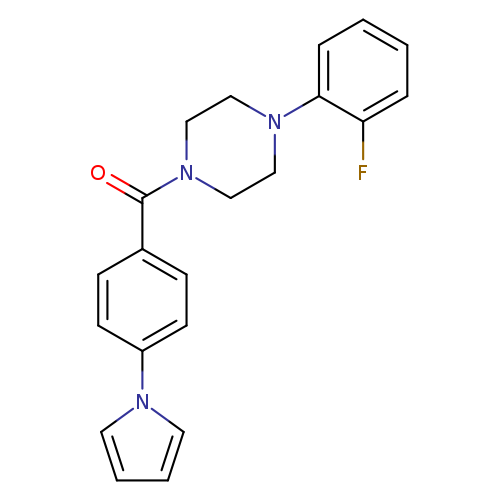 1-(2-fluorophenyl)-4-[4-(1H-pyrrol-1-yl)benzoyl]piperazine