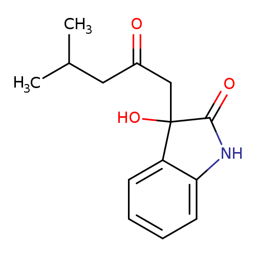3-hydroxy-3-(4-methyl-2-oxopentyl)-1,3-dihydro-2H-indol-2-one
