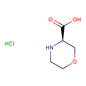 (3R)-3-Morpholinecarboxylic acid hydrochloride (1:1)