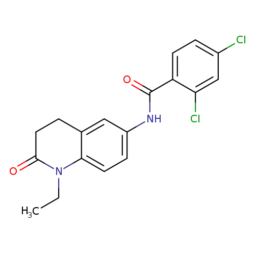 2,4-dichloro-N-(1-ethyl-2-oxo-1,2,3,4-tetrahydroquinolin-6-yl)benzamide