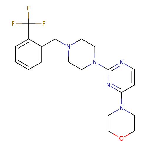 4-[2-(4-{[2-(trifluoromethyl)phenyl]methyl}piperazin-1-yl)pyrimidin-4-yl]morpholine