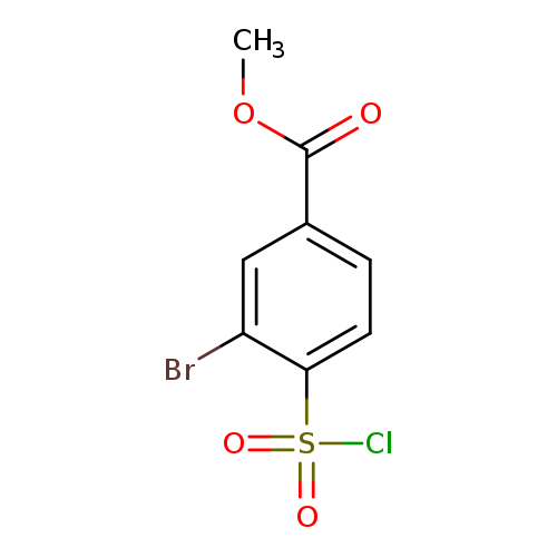 methyl 3-bromo-4-(chlorosulfonyl)benzoate