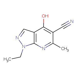 1-ethyl-4-hydroxy-6-methyl-1H-pyrazolo[3,4-b]pyridine-5-carbonitrile