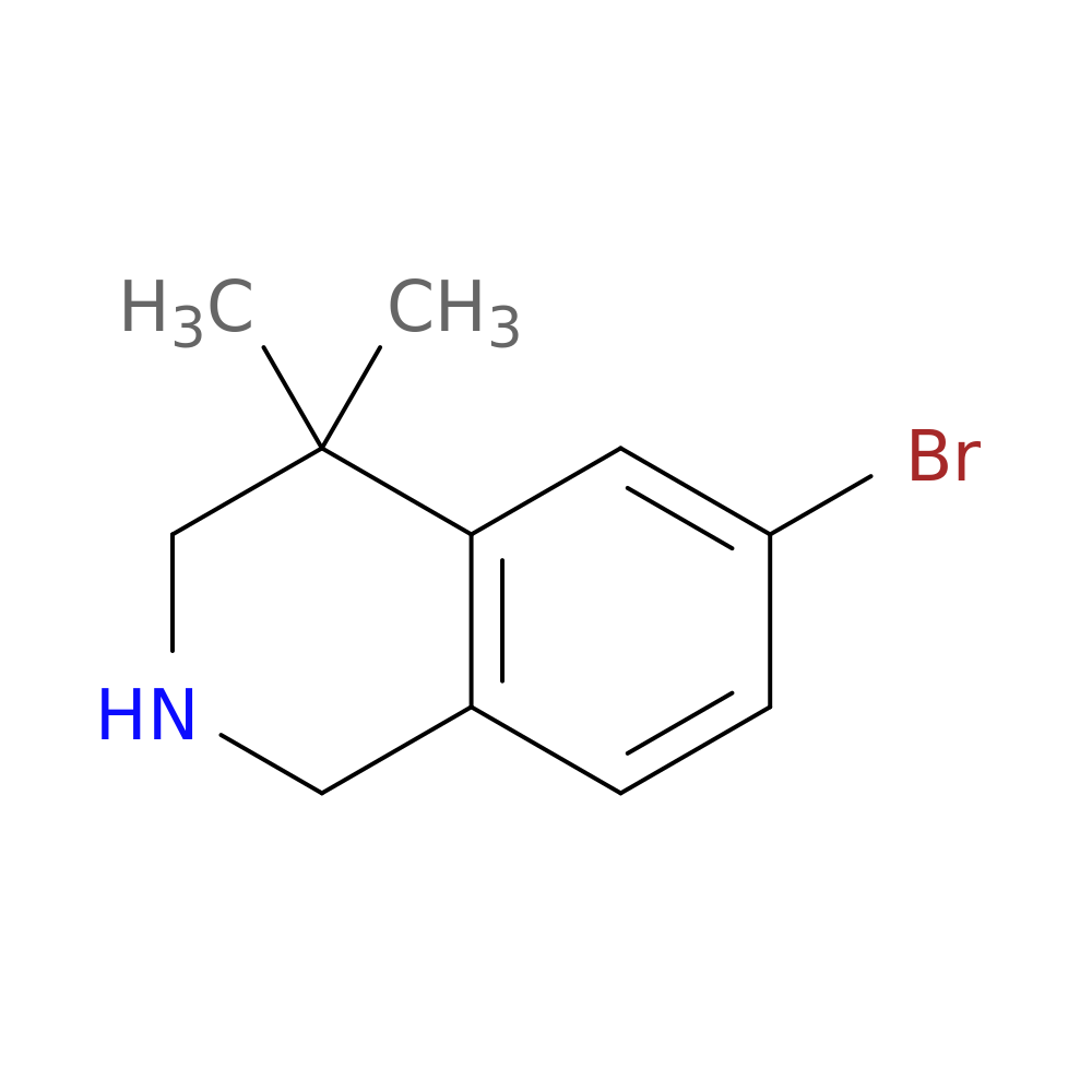 6-Bromo-4,4-dimethyl-1,2,3,4-tetrahydroisoquinoline