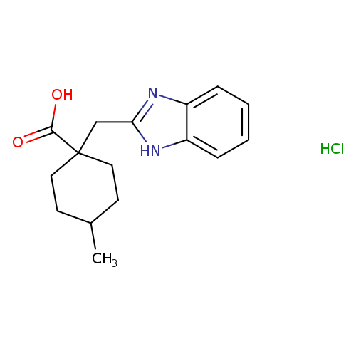 1-(1H-1,3-benzodiazol-2-ylmethyl)-4-methylcyclohexane-1-carboxylic acid hydrochloride