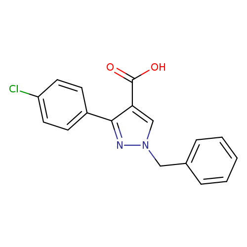 1-benzyl-3-(4-chlorophenyl)-1H-pyrazole-4-carboxylic acid