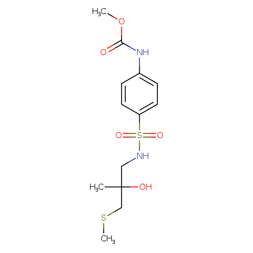 methyl N-(4-{[2-hydroxy-2-methyl-3-(methylsulfanyl)propyl]sulfamoyl}phenyl)carbamate