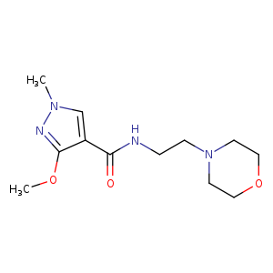 3-methoxy-1-methyl-N-[2-(morpholin-4-yl)ethyl]-1H-pyrazole-4-carboxamide