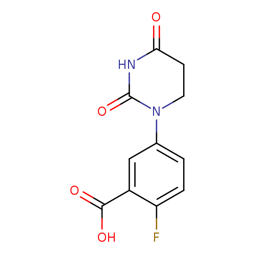 5-(2,4-dioxo-1,3-diazinan-1-yl)-2-fluorobenzoic acid
