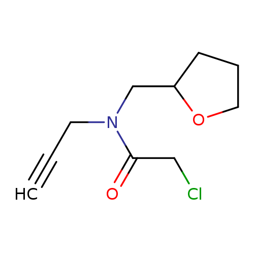 2-chloro-N-[(oxolan-2-yl)methyl]-N-(prop-2-yn-1-yl)acetamide
