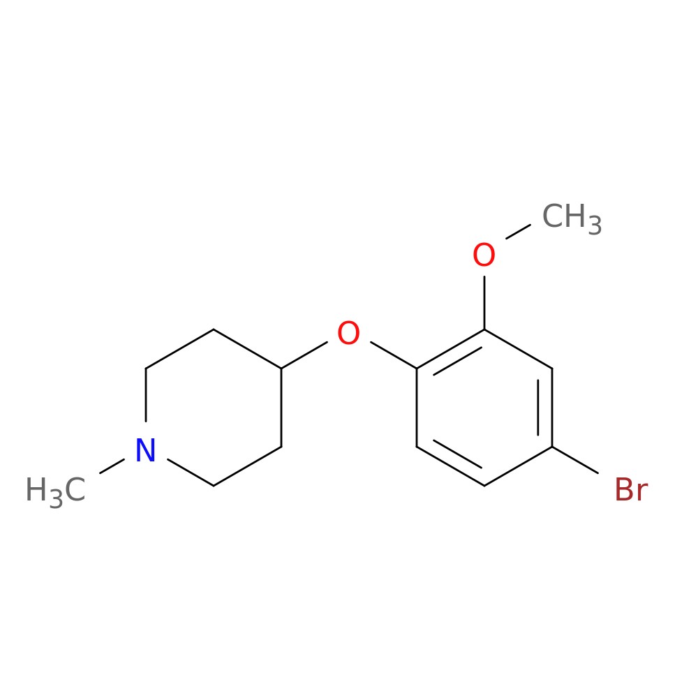4-(4-Bromo-2-methoxyphenoxy)-1-methylpiperidine