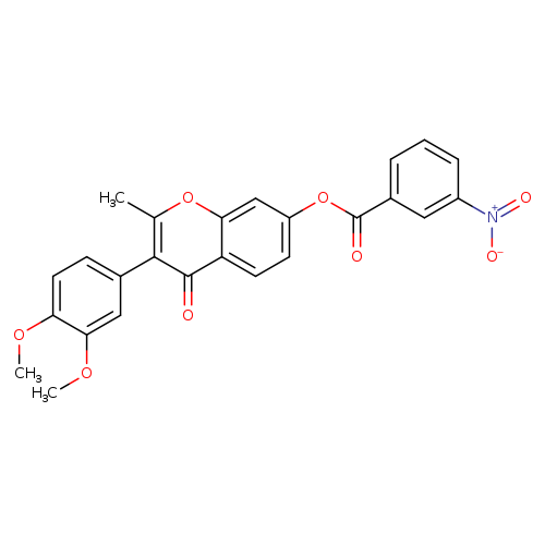 3-(3,4-dimethoxyphenyl)-2-methyl-4-oxo-4H-chromen-7-yl 3-nitrobenzoate