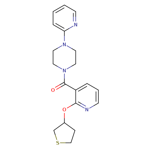 1-(pyridin-2-yl)-4-[2-(thiolan-3-yloxy)pyridine-3-carbonyl]piperazine