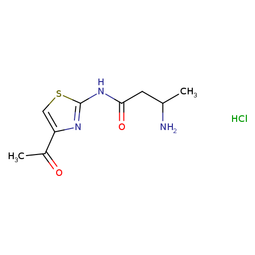 N-(4-acetyl-1,3-thiazol-2-yl)-3-aminobutanamide hydrochloride