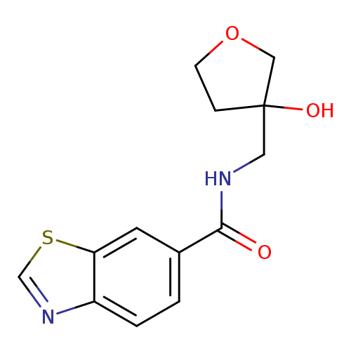 N-[(3-hydroxyoxolan-3-yl)methyl]-1,3-benzothiazole-6-carboxamide