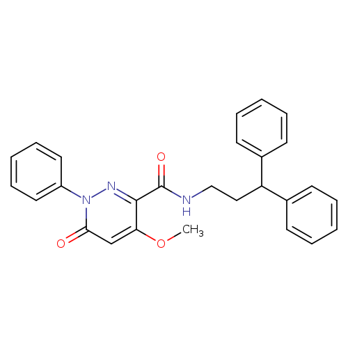 N-(3,3-diphenylpropyl)-4-methoxy-6-oxo-1-phenyl-1,6-dihydropyridazine-3-carboxamide