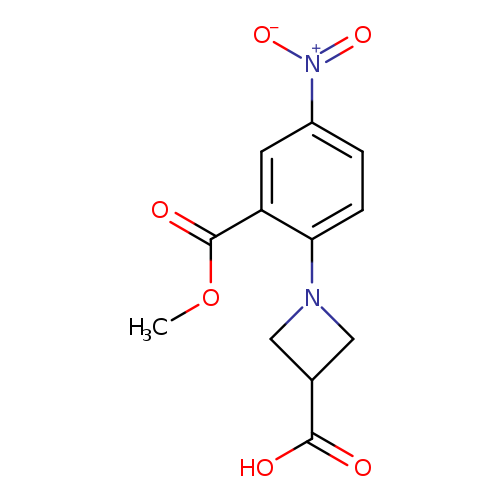1-(2-(Methoxycarbonyl)-4-nitrophenyl)azetidine-3-carboxylic acid