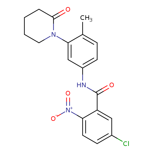 5-chloro-N-[4-methyl-3-(2-oxopiperidin-1-yl)phenyl]-2-nitrobenzamide