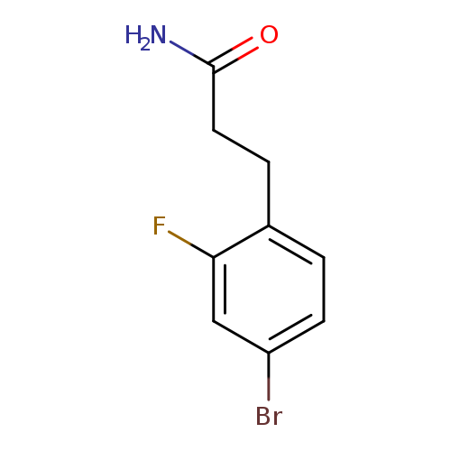 3-(4-Bromo-2-fluorophenyl)propanamide