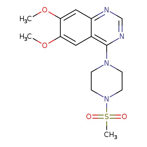 4-(4-methanesulfonylpiperazin-1-yl)-6,7-dimethoxyquinazoline