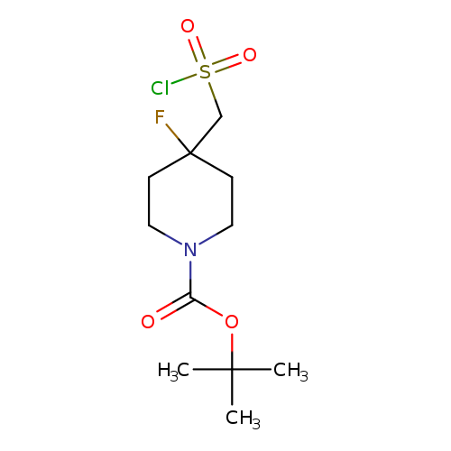 tert-butyl 4-[(chlorosulfonyl)methyl]-4-fluoropiperidine-1-carboxylate