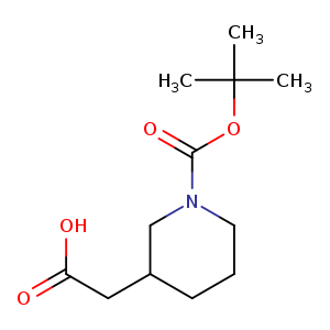 3-Piperidineacetic acid, 1-[(1,1-dimethylethoxy)carbonyl]-