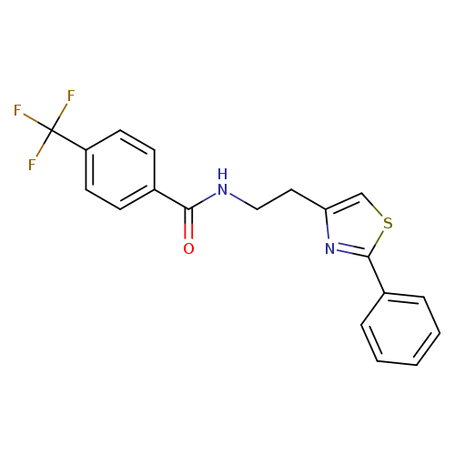 N-[2-(2-phenyl-1,3-thiazol-4-yl)ethyl]-4-(trifluoromethyl)benzamide