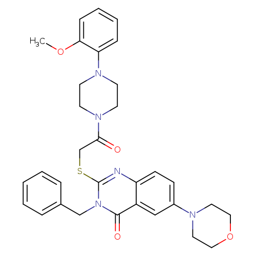 3-benzyl-2-({2-[4-(2-methoxyphenyl)piperazin-1-yl]-2-oxoethyl}sulfanyl)-6-(morpholin-4-yl)-3,4-dihydroquinazolin-4-one