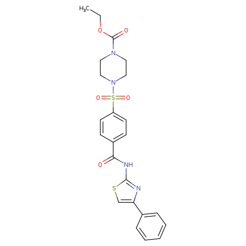 ethyl 4-{4-[(4-phenyl-1,3-thiazol-2-yl)carbamoyl]benzenesulfonyl}piperazine-1-carboxylate