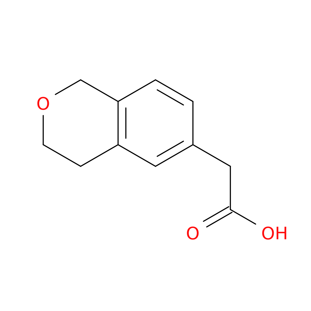 2-(3,4-dihydro-1H-2-benzopyran-6-yl)acetic acid