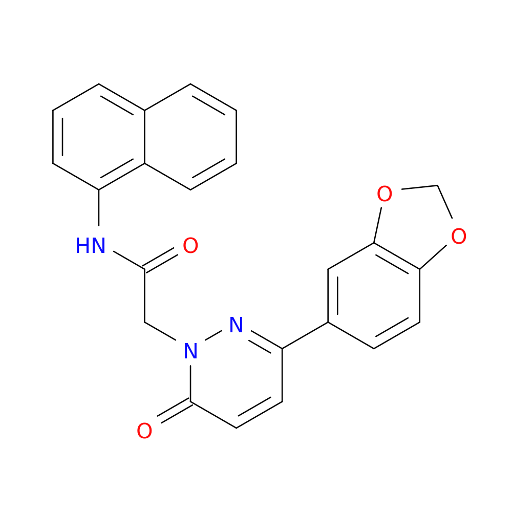 2-[3-(2H-1,3-benzodioxol-5-yl)-6-oxo-1,6-dihydropyridazin-1-yl]-N-(naphthalen-1-yl)acetamide