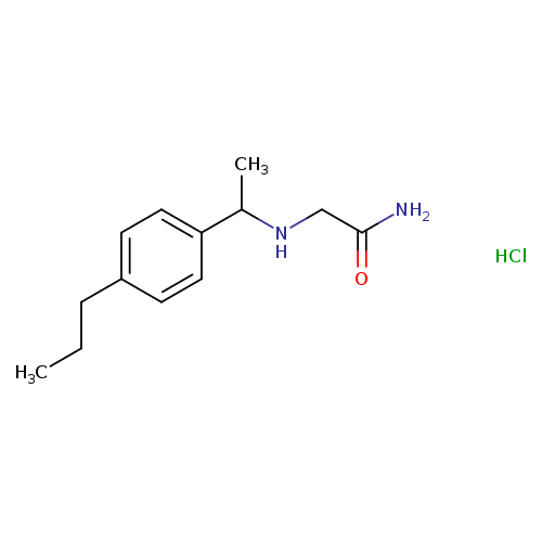 2-([1-(4-Propylphenyl)ethyl]amino)acetamide hydrochloride