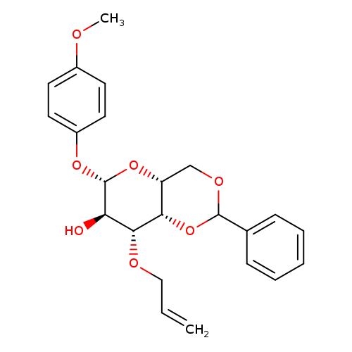 4-Methoxyphenyl 3-O-Allyl-4,6-O-benzylidene-beta-D-galactopyranoside
